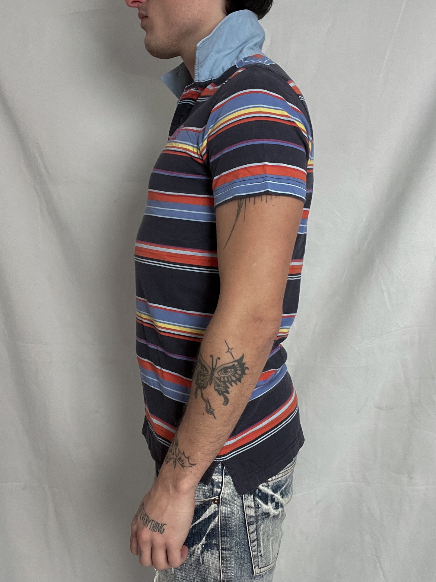 Dolce Gabbana stripped polo