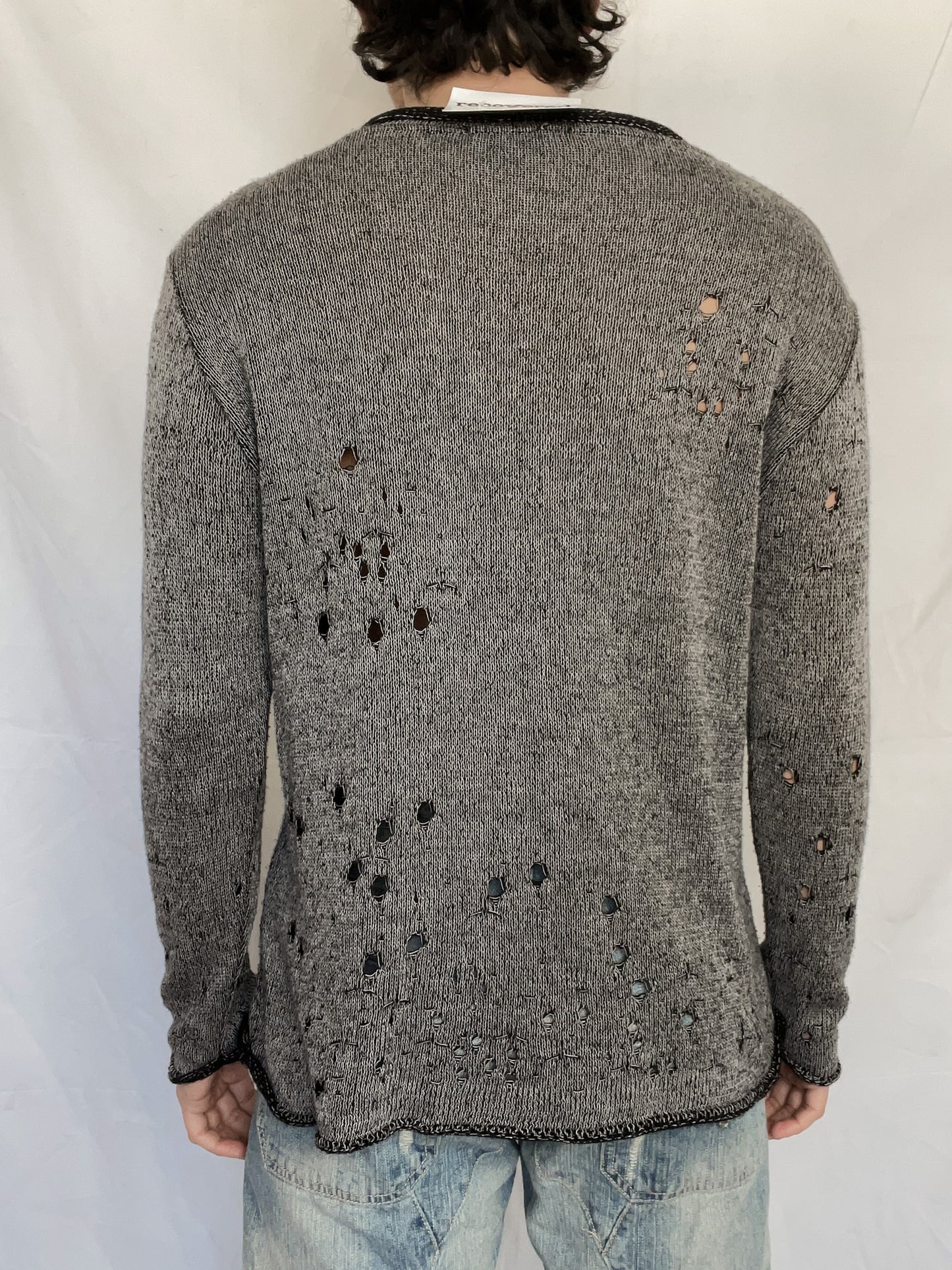 distressed knit