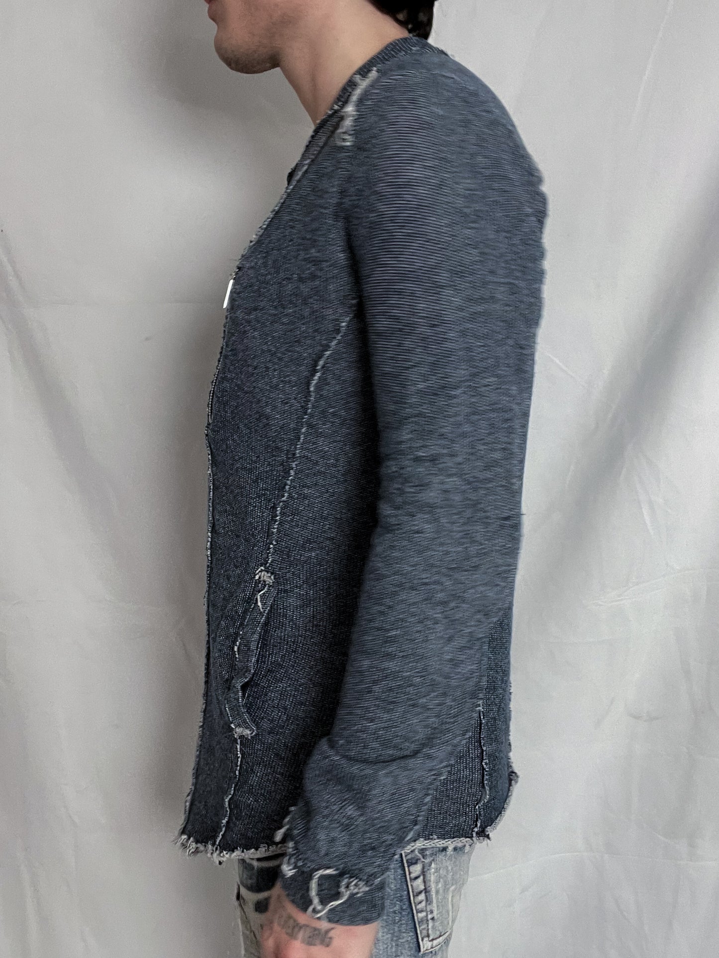 asymmetric zipped vest