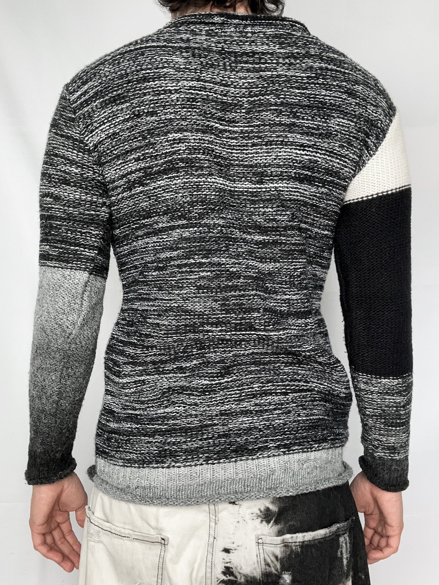 distressed knit