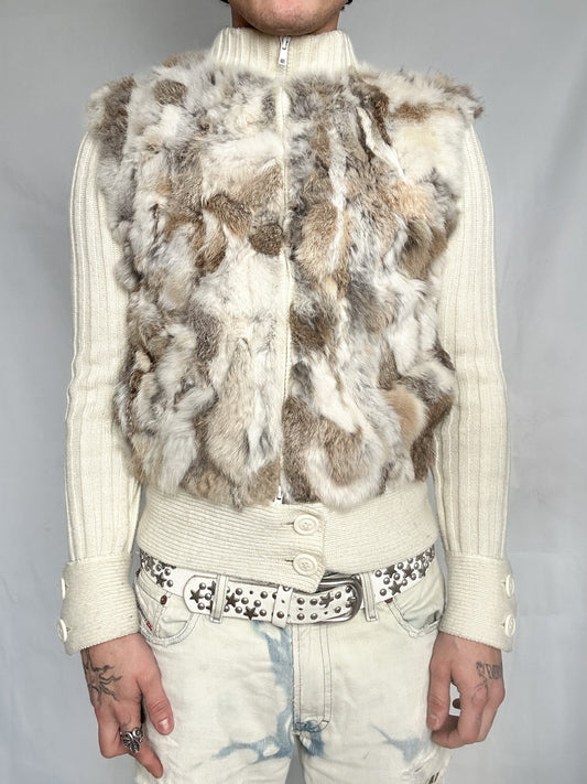 real fur knit