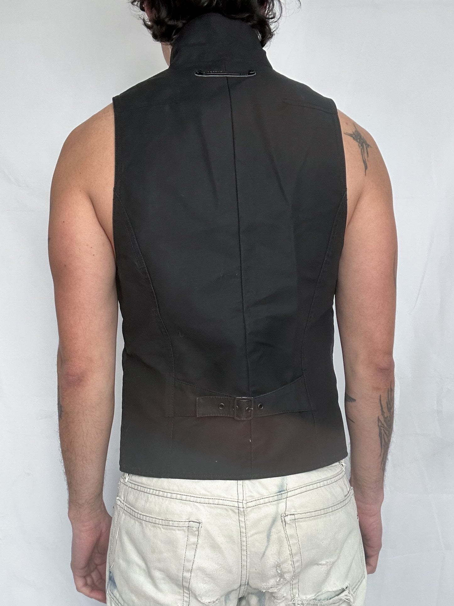 multiple zipped vest